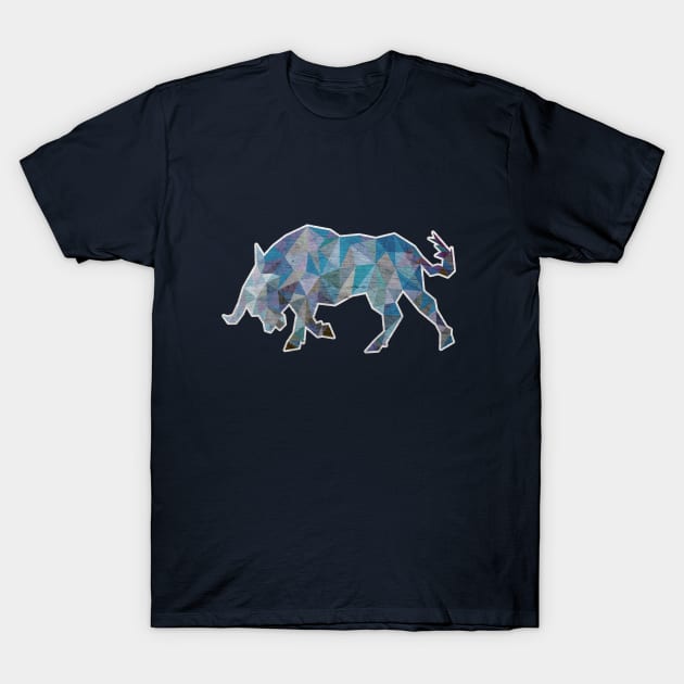 Bull Lowpoly T-Shirt by tsign703